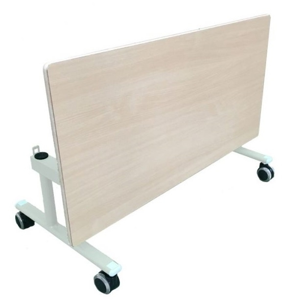 Mesa rectangular abatible lateral fijo