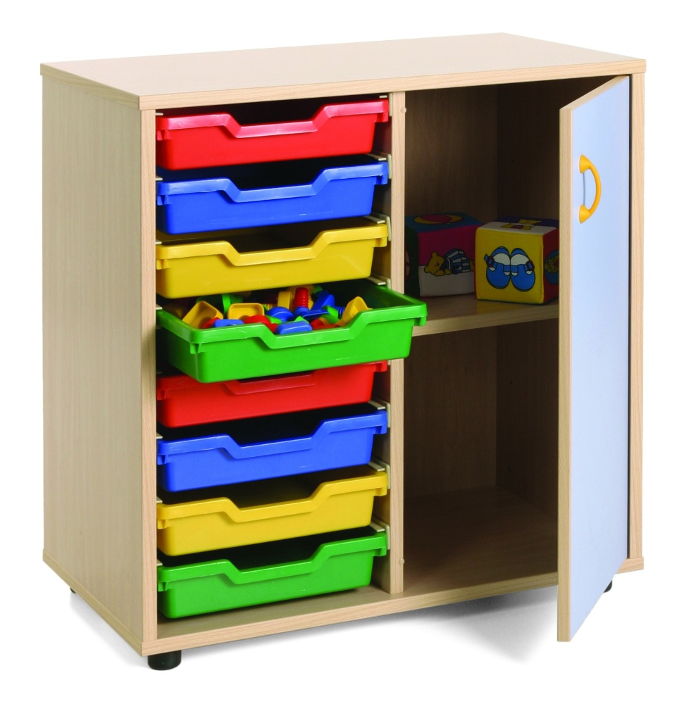 Mueble cubetero con puerta