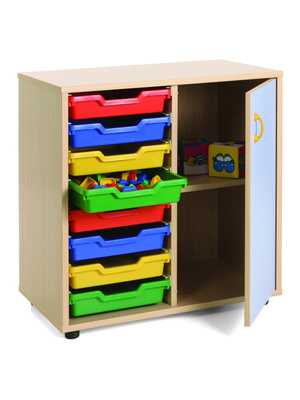 Mueble cubetero con puerta