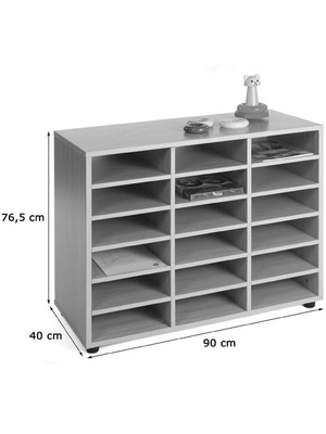 Mueble casillero 18 casillas