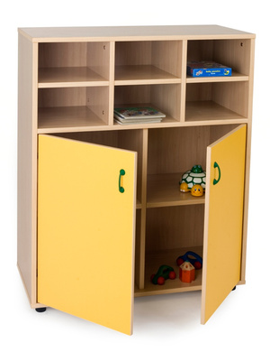 Mueble medio casillero con puertas 