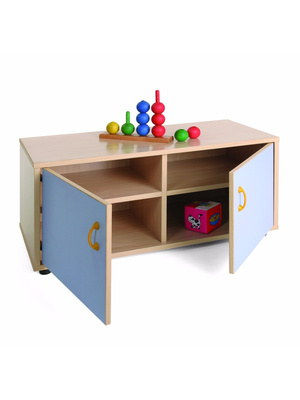 Mueble casillero con puertas