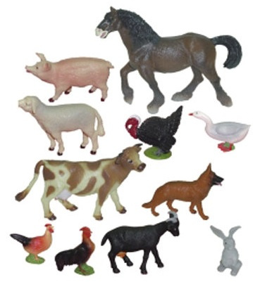 Animales granja 11 figuras