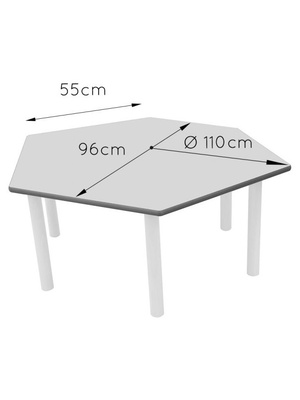 Mesa hexagonal