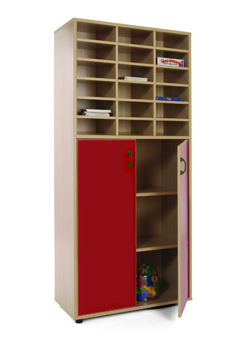 Mueble alto casillero con puertas