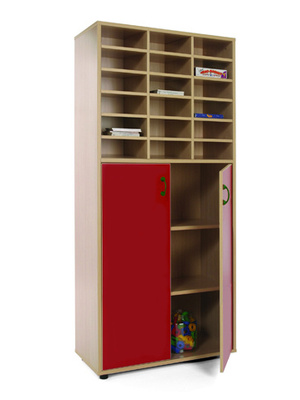 Mueble alto casillero con puertas