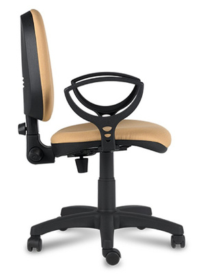 Silla operativa con ruedas y brazos