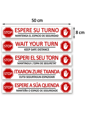 Vinilo adhesivo para suelo (pack 10 uds.)