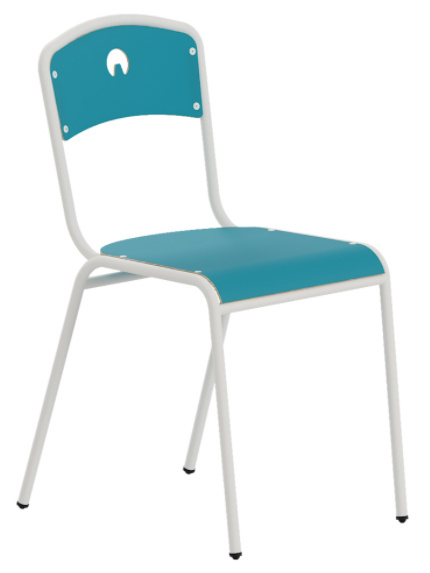 Silla de aula con colgador