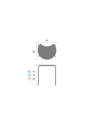 Pupitre semicircular