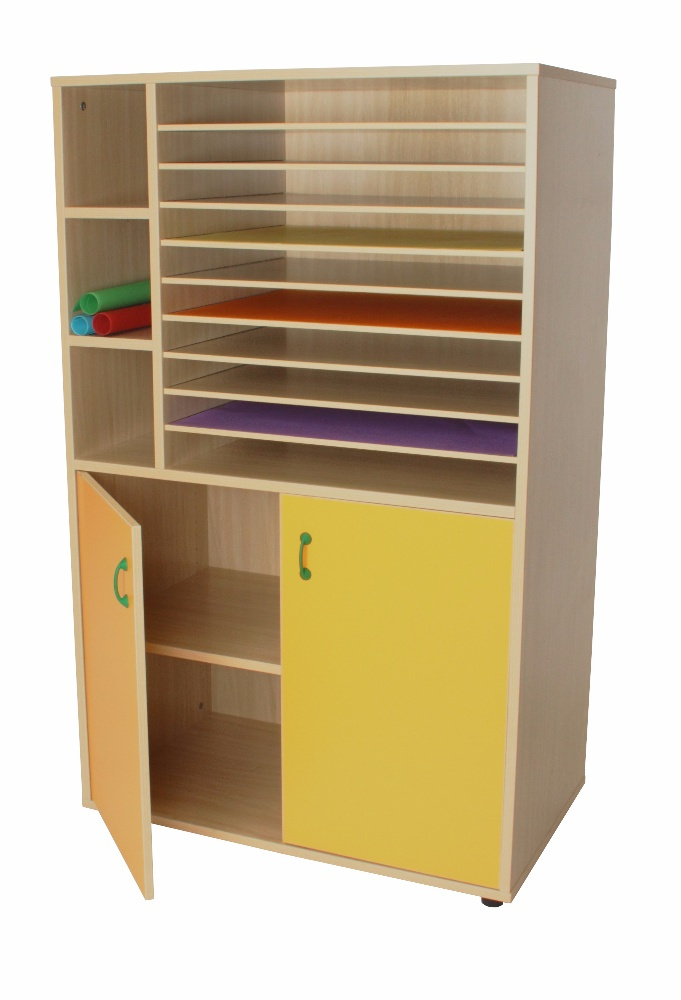 Mueble cartulinero con puertas 