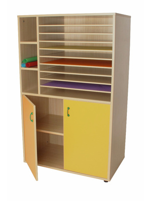 Mueble cartulinero con puertas 