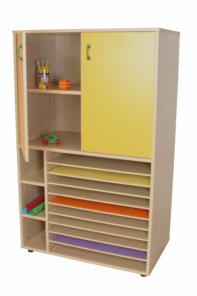 Mueble cartulinero con puertas 