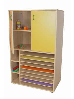 Mueble cartulinero con puertas 