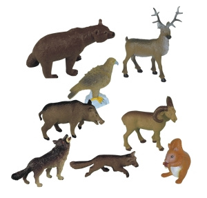 Animales del bosque 8 figuras