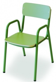 Silla escolar con brazos