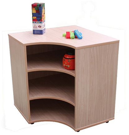 Mueble estantería bajo rinconera