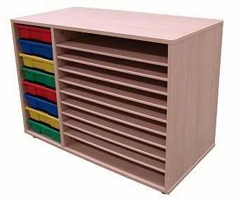 Mueble cartulinero cubetero