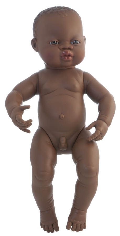 Bebé niño africano 40 cm.