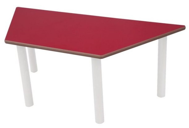 Mesa trapezoidal patas metálicas 