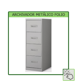 Archivador metálico 4 cajones